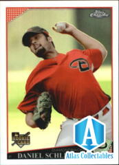 2009 Topps Update Chrome Rookie Refractors Baseball Card #CHR4 Daniel Schlereth